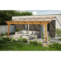 SKANHOLZ Terrassenüberdachung »Verona«, Breite: 648 cm, Dach: Polycarbonat (PC), eiche hell - braun von SKANHOLZ