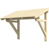 SKANHOLZ Vordach »Paderborn 1«, 242 x 156 cm (BxT), nordische Fichte, natur - beige von SKANHOLZ