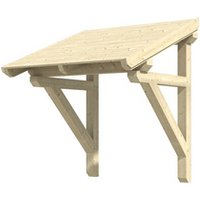 SKANHOLZ Vordach »Potsdam 1«, 176 x 156 cm (BxT), nordische Fichte, natur - beige von SKANHOLZ