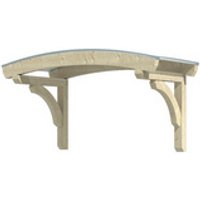 SKANHOLZ Vordach »Rostock«, 174 x 80 cm (BxT), nordische Fichte, natur - beige von SKANHOLZ