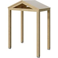 SKANHOLZ Vordach »Sassnitz«, 205 x 127 cm (BxT), nordische Fichte, natur - beige von SKANHOLZ