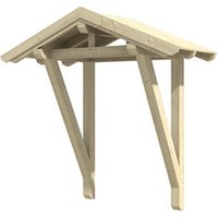 SKANHOLZ Vordach »Siegen 2«, 247 x 116 cm (BxT), nordische Fichte, natur - beige von SKANHOLZ