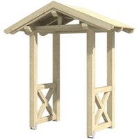 SKANHOLZ Vordach »Siegen 4«, 247 x 116 cm (BxT), nordische Fichte, natur - beige von SKANHOLZ