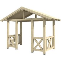 SKANHOLZ Vordach »Stralsund 7«, 360 x 187 cm (BxT), nordische Fichte, natur - beige von SKANHOLZ