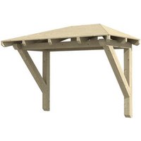 SKANHOLZ Vordach »Wismar 1«, 258 x 126 cm (BxT), nordische Fichte, natur - beige von SKANHOLZ