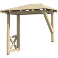 SKANHOLZ Vordach »Wismar 3«, 258 x 126 cm (BxT), nordische Fichte, natur - beige von SKANHOLZ