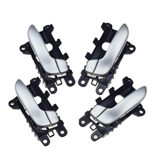 SKASVBKDE 1/2/4 Stücke Silber Innen Auto Türgriff Vorne Oder Hinten Links Oder Rechts for Kia Forte Cerato 2,0 L 2014-2018 & Forte Koup 2014-2017 Türinnengriffe(4 Pcs Left Right Kit) von SKASVBKDE