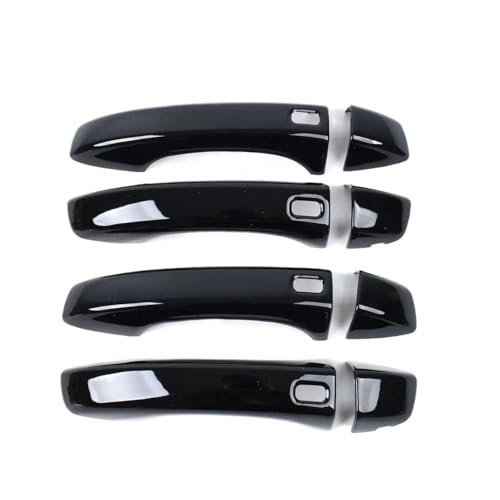 SKASVBKDE For MG ZS 2017 2018 2019 2020 2021 2022 ABS Chrom Glänzend Schwarz Seite Türgriff Abdeckung Borte Aufkleber Auto Styling Zubehör Türinnengriffe(Black 4 holes) von SKASVBKDE