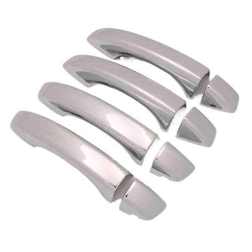 SKASVBKDE For MG ZS 2017 2018 2019 2020 2021 2022 ABS Chrom Glänzend Schwarz Seite Türgriff Abdeckung Borte Aufkleber Auto Styling Zubehör Türinnengriffe(Silver) von SKASVBKDE