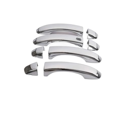 SKASVBKDE For MG ZS 2017 2018 2019 2020 2021 2022 ABS Chrom Glänzend Schwarz Seite Türgriff Abdeckung Borte Aufkleber Auto Styling Zubehör Türinnengriffe(Silver 1 hole) von SKASVBKDE