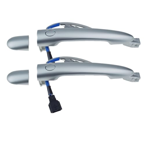 SKASVBKDE Glatter silberner Außentürgriff Smart Entry vorne hinten links rechts for Renault Koleos 09–18 Espace IV 80611-JZ00, 80647-JY01A Türinnengriffe(Rear Pair) von SKASVBKDE