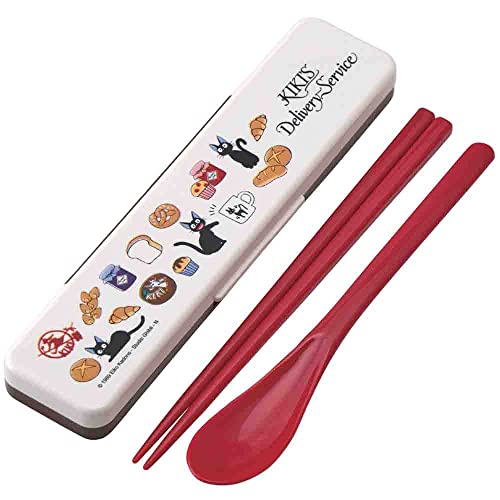 Skater Kiki's Delivery Service Baker's Ghibli Essstäbchen und Löffel Set, 7.1 Zoll (18 cm) von SKATER