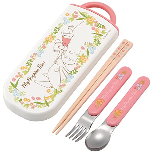 Skater TACC2AG-A Trio Set, Chopsticks, Spoon, Fork, My Neighbor Totoro, MEI, for Kids, Antibacterial, Made in Japan von SKATER