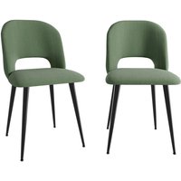 2er Set Esszimmerstuhl Wohnzimmerstuhl Küchenstuhl Polsterstuhl Sessel mit Metallbeine Grün 2er Set Esszimmerstuhl Wohnzimmerstuhl Küchenstuhl Polsterstuhl Sessel mit Metallbeine Grün von SKECTEN