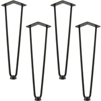 Skecten - 4 stücke Metall Tischbeine Möbelbeine diy Haarnadelbeine Couchtischbein Haarnadelbeine für Esstisch, Arbeitstisch, Schreibtisch Skecten - 4 stücke Metall Tischbeine Möbelbeine diy Haarnadelbeine Couchtischbein Haarnadelbeine für Esstisch, Arbeitstisch, Schreibtisch von SKECTEN