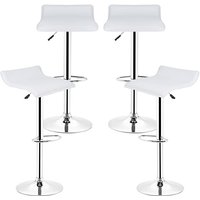 4er setBarhocker Barstuhl Tresenhocker mit Rückenlehne und Armlehne Weiß 4er setBarhocker Barstuhl Tresenhocker mit Rückenlehne und Armlehne Weiß von SKECTEN