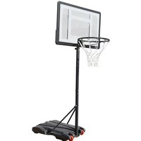 Basketballkorb Basketballständer mit Rollen Basketballanlage Standfuß mit Wasser Sand Höheverstellbar 155 bis 245 cm von SKECTEN