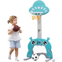 Skecten - Basketballkorb für Kinder, Fußball, für Jungen und Mädchen, (Basketball, Fußball, Ring, Pomp) von SKECTEN