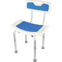 Duschstuhl丨mit weicher Rückenlehne丨mit rutschfesten Füßen丨in der Höhe verstellbar丨size 51x26x71-83cm - Skecten von SKECTEN