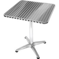 Esstisch klein,Bartisch,Bistrotisch,60×60×70-110cm,stabiles Metallgestell,höhenverstellbar,klappbar von SKECTEN