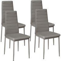 Skecten - Esszimmerstühle 4 Set Stuhl Küchenstuhl Esszimmerstuhl Wohnzimmerstüh Grau von SKECTEN