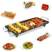 Grillplatte aus Edelstahl Tischgrill Elektrogrill Grillplatte Antihaftbeschichtung Thermostat 1355W schwarz Grillplatte aus Edelstahl Tischgrill Elektrogrill Grillplatte Antihaftbeschichtung Thermostat 1355W schwarz von SKECTEN