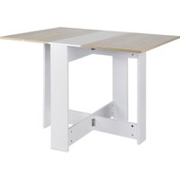Klapptisch Esstisch Tisch klappbar Raumwunder 103×76×73.4cm Tisch 4 Farben Möbel[weiß + Eiche] von SKECTEN