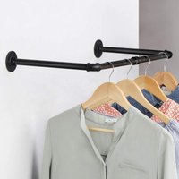 Skecten - Kleiderstange Schwerlast Garderobenstange Industrie Garderobe Wandmontage 80cm von SKECTEN