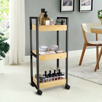 Küchenwagen 3 Ebene Servierwagen Allzweckwagen 80x36,3x20cm Küchenwagen 3 Ebene Servierwagen Allzweckwagen 80x36,3x20cm von SKECTEN