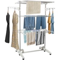 Skecten - Liplasting Wäscheständer mit Klappflügeln, Luxus Wäscheständer,mit Seitenflügel hellblau von SKECTEN