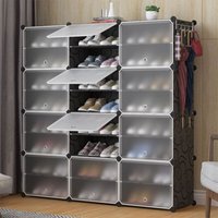 Schuhschrank modular Kleiderschrank diy Steckregal mit 12 Türen Regalsystem Kleiderschrank Garderob Schuhschrank modular Kleiderschrank diy Steckregal mit 12 Türen Regalsystem Kleiderschrank Garderob von SKECTEN