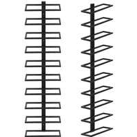 Skecten - 2X Weinregal aus Metall für 10 Flaschen Flaschenständer Wandregal Flaschenregal Wand 116×27×10.5cm Skecten - 2X Weinregal aus Metall für 10 Flaschen Flaschenständer Wandregal Flaschenregal Wand 116×27×10.5cm von SKECTEN