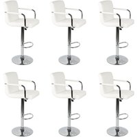 2er-Set Barhocker - 360° frei drehbar Höhenverstellbar - Moderner Stil- Weiß + Schwarz 2er-Set Barhocker - 360° frei drehbar Höhenverstellbar - Moderner Stil- Weiß + Schwarz von SKECTEN