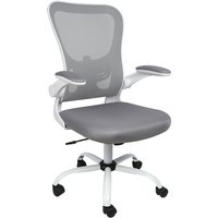 Bürostuhl Ergonomisch 1er Set,360°Drehbar Höhenverstellbar Schreibtisch Stuhl, mit erstellbarer Armlehnen,Belastbarkeit 120kg,für Zuhause und von SKECTEN