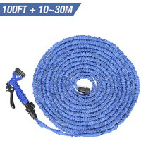 Gartenschlauch Flexibler Wasserschlauch dehnbarer Flexischlauch, 100FT 30m,Blau von SKECTEN