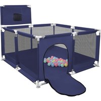 Laufstall Baby Aktivitätszentrum mit 50 Kugel mit Atmungsaktivem Netz an Vier Seiten und Saugnäpfen 126×126 cm dunkelblau Laufstall Baby Aktivitätszentrum mit 50 Kugel mit Atmungsaktivem Netz an Vier Seiten und Saugnäpfen 126×126 cm dunkelblau von SKECTEN