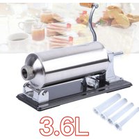 Skecten - Wurstfüller Wurstmaschine Wurstfüllmaschine Wurstspritze Edelstahl vertikaler,Horizontal,3.6L von SKECTEN