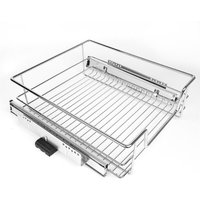 Teleskopschublade 1er-Set,Küchenschublade aus Metal,Teleskop Küchen Regal Schublade,Schlafzimmerschublade,für Schrankbreite 41cm (41×41×14cm) von SKECTEN