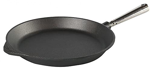 Bratpfanne 26 cm. Edelstahlgriff. Auf allen Herdarten, Ofen, Grill & offenem Feuer einsetzbar von SKEPPSHULT