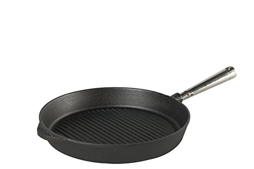 Grillpfanne 28 cm. Edelstahlgriff. Auf allen Herdarten, Ofen, Grill & offenem Feuer einsetzbar von SKEPPSHULT