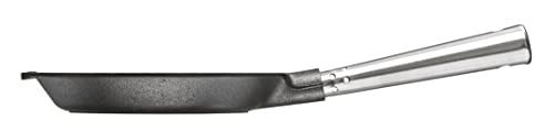 SKEPPSHULT Bratpfanne 18 cm. Edelstahlgriff. Auf Allen Herdarten, Ofen, Grill & offenem Feuer einsetzbar von SKEPPSHULT