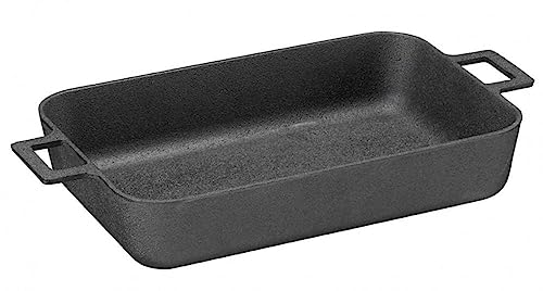 SKEPPSHULT - Ofenform - Noir - Gusseisen - einsetzbar auf Allen Herdarten 30 x 20 x 10,2 cm von SKEPPSHULT