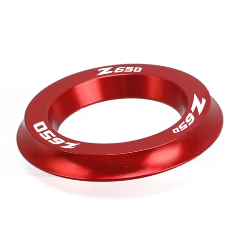 SKEPPY Ninja 600 z650 Für Kawasaki Z650 Z 650 2016 2017 2018 2019 2020 2021 2022 Motorrad Zündschloss Abdeckung Ring (Farbe : Red Z650, Größe : 1) von SKEPPY