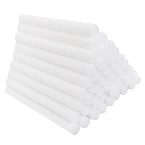 SKHAOVS 60 Stück Luftbefeuchter Sticks Baumwolle Luftbefeuchter Filter Docht Ersatz, Luftbefeuchter Filter Baumwolle Nachfüllung, Saugfähige Schwammstäbchen, für Tragbare Persönliche Mini von SKHAOVS