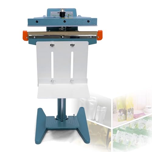 Impulsschweißgerät mit Fußpedal,Fußbetriebenes Impulsschweißgerät Kommerzielle Heißsiegelmaschine mit Verstellbarer Ablage Impuls Versiegelungsmaschine für Plastiktüten,Unilateral von SKIHOT