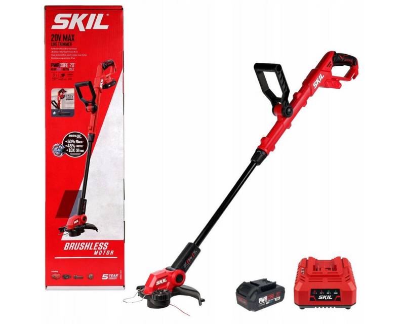 SKIL Akku-Freischneider Coupe-bordures sans fil Skil 20 V 0231 AA 25 cm (1 x 2,0 Ah en carton), (Akku-Rasentrimmer Skil 20V 0231 AA 25cm (1x2,0Ah Karton), Akku-Rasentrimmer Skil 20V 0231 AA 25cm (1x2,0Ah Karton) von SKIL