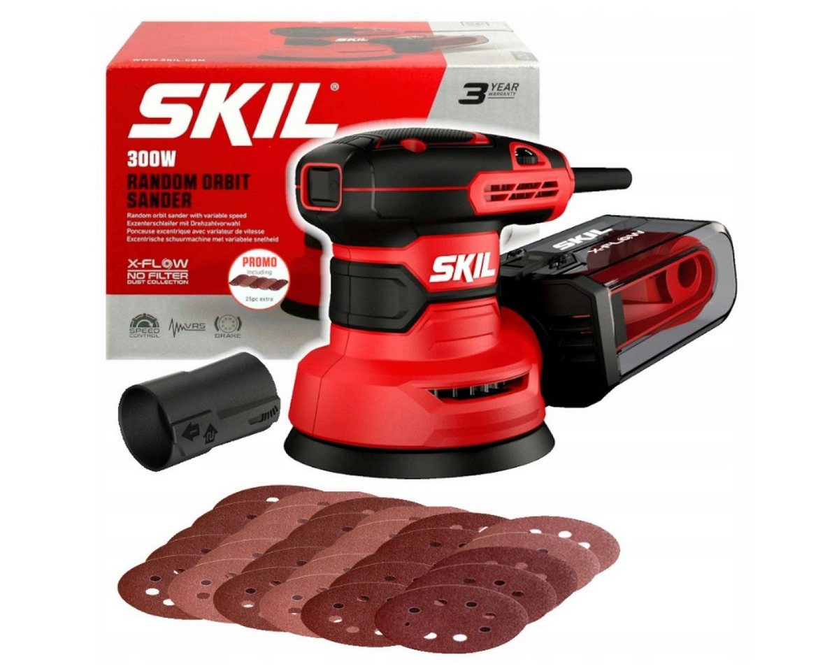 SKIL Akku-Multischleifer 7471 AB Exzenterschleifer 300W 125mm von SKIL