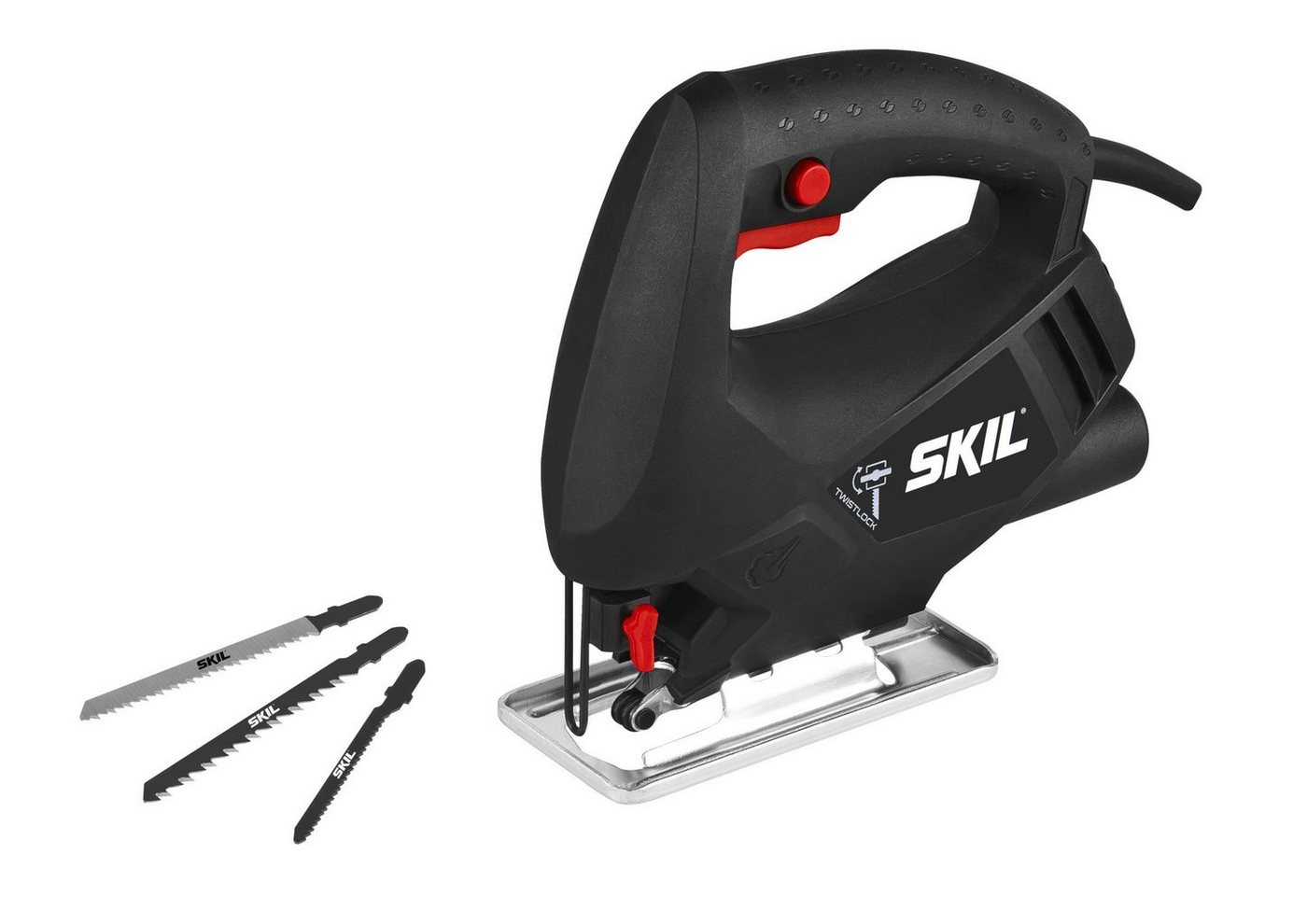 SKIL Stichsäge SKIL 4190 AA Stichsäge 400 W Schnitttiefe 65 mm, 3 Sägeblättern für von SKIL