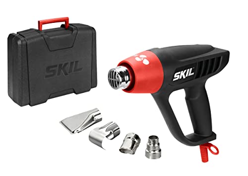 Skil Heißluftpistole 8003 DC (2.000W, 3 Temperaturstufen, 4 tlg. Zubehörset mit Koffer) von SKIL