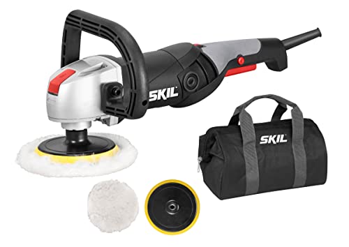 Skil Masters Polierer 9955 MA (1.300W, 600-3.600 min-1, Ø125 + Ø180 mm Polierteller, 4m Kabel, + 2x Polierhauben, +Tasche) von SKIL